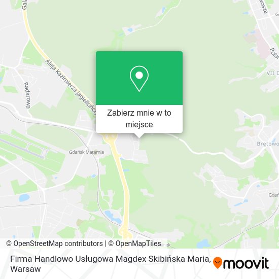 Mapa Firma Handlowo Usługowa Magdex Skibińska Maria