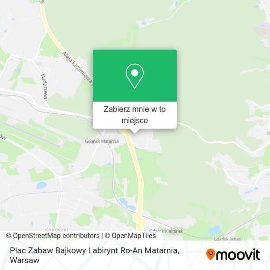 Mapa Plac Zabaw Bajkowy Labirynt Ro-An Matarnia