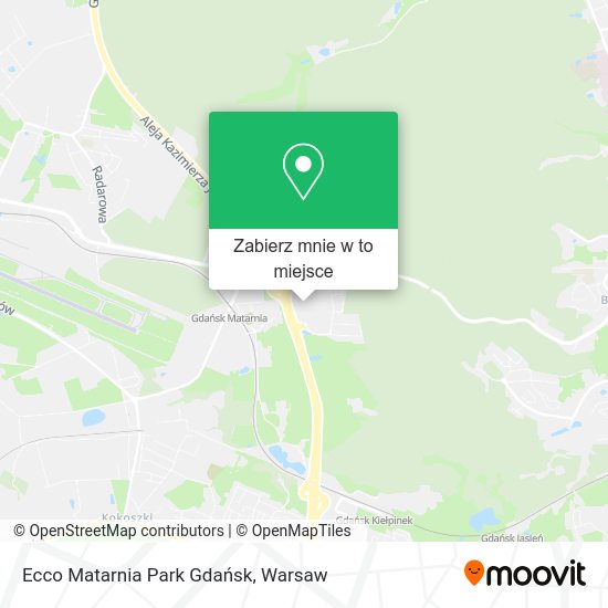 Mapa Ecco Matarnia Park Gdańsk