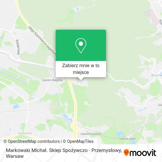 Mapa Markowski Michał. Sklep Spożywczo - Przemysłowy