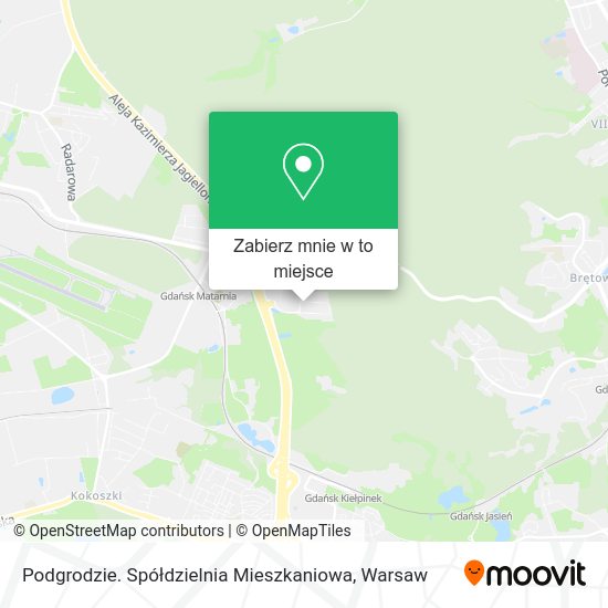 Mapa Podgrodzie. Spółdzielnia Mieszkaniowa