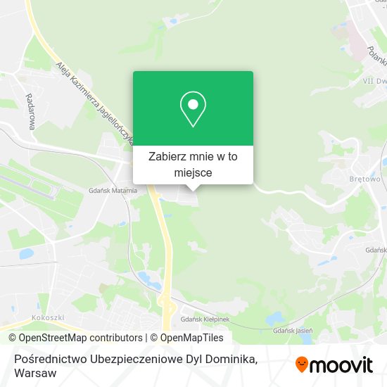 Mapa Pośrednictwo Ubezpieczeniowe Dyl Dominika