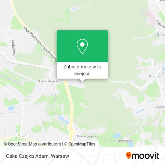 Mapa Ośka Czajka Adam