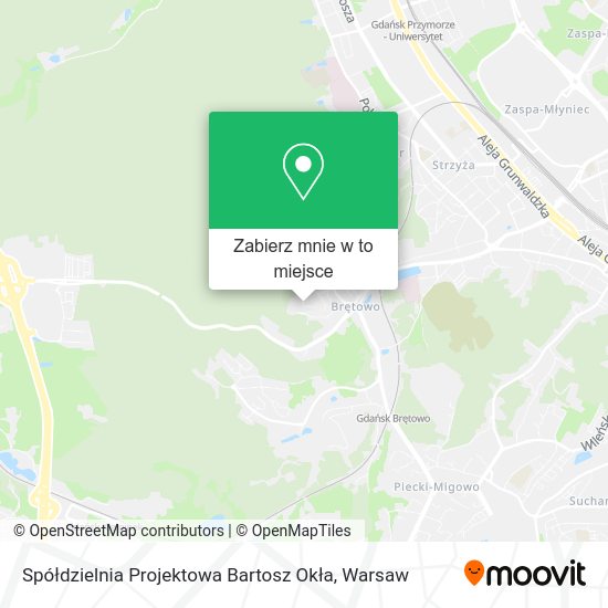 Mapa Spółdzielnia Projektowa Bartosz Okła