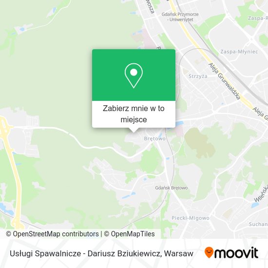 Mapa Usługi Spawalnicze - Dariusz Bziukiewicz