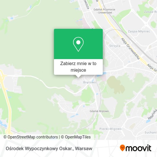 Mapa Ośrodek Wypoczynkowy Oskar.