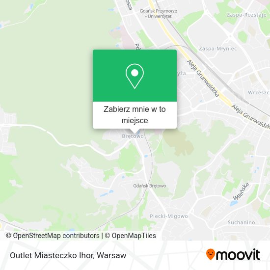 Mapa Outlet Miasteczko Ihor