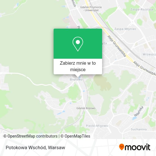 Mapa Potokowa Wschód