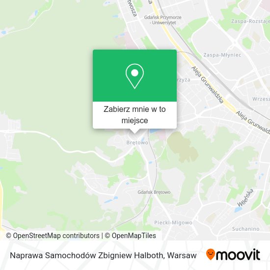 Mapa Naprawa Samochodów Zbigniew Halboth