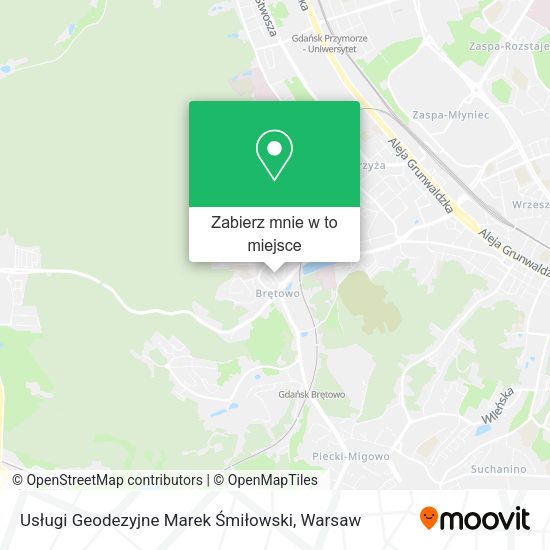 Mapa Usługi Geodezyjne Marek Śmiłowski