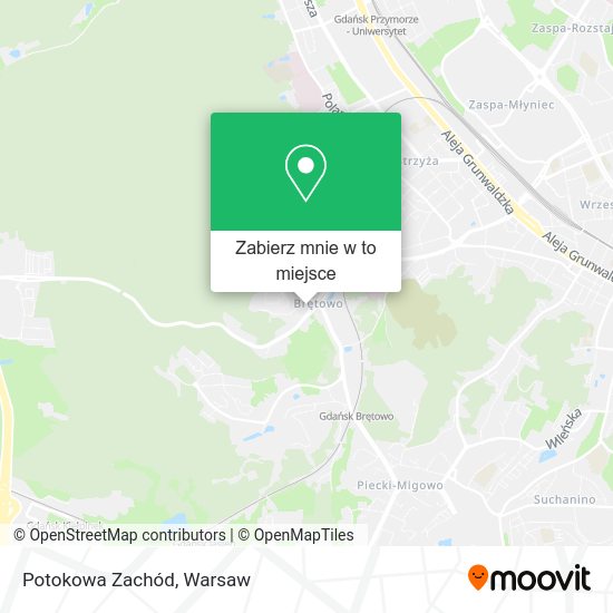 Mapa Potokowa Zachód