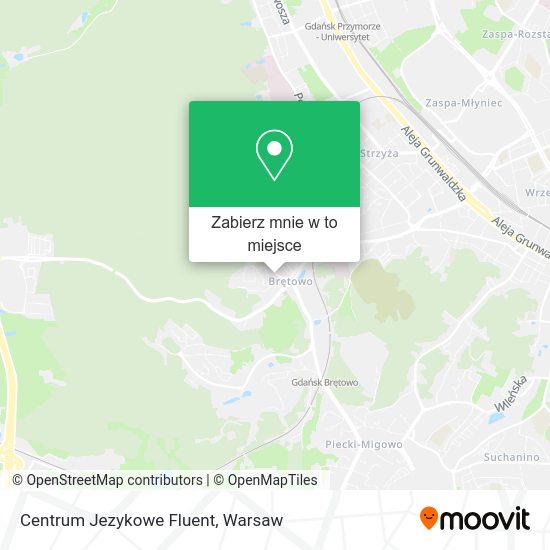 Mapa Centrum Jezykowe Fluent