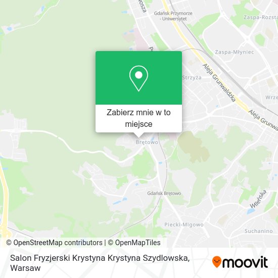 Mapa Salon Fryzjerski Krystyna Krystyna Szydlowska