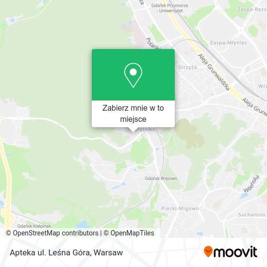 Mapa Apteka ul. Leśna Góra