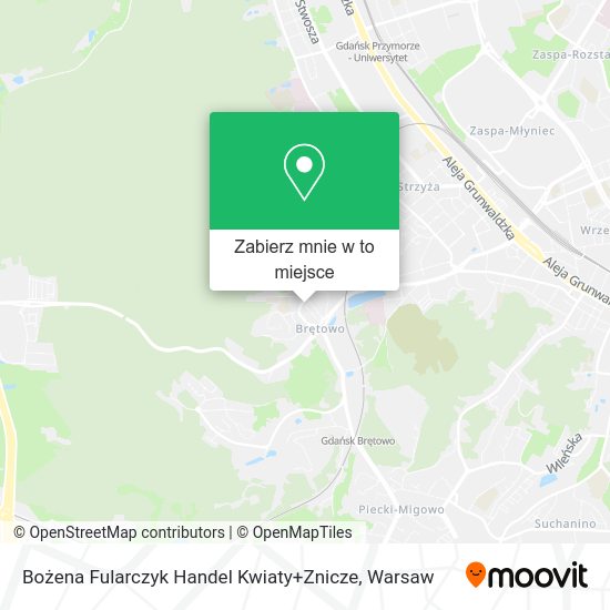 Mapa Bożena Fularczyk Handel Kwiaty+Znicze