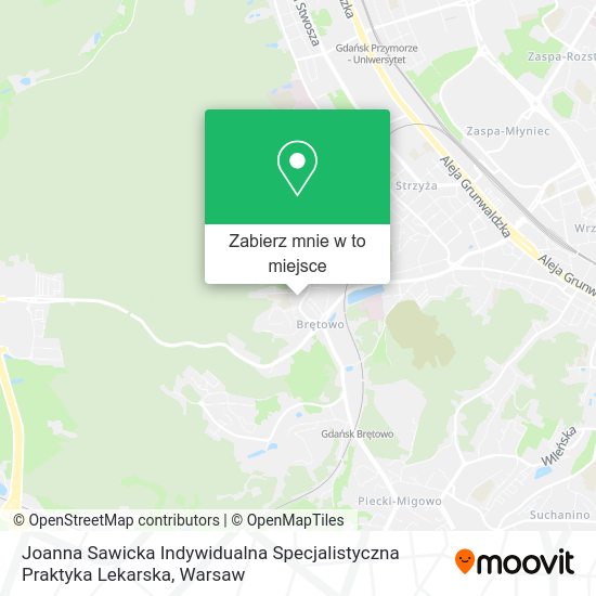 Mapa Joanna Sawicka Indywidualna Specjalistyczna Praktyka Lekarska