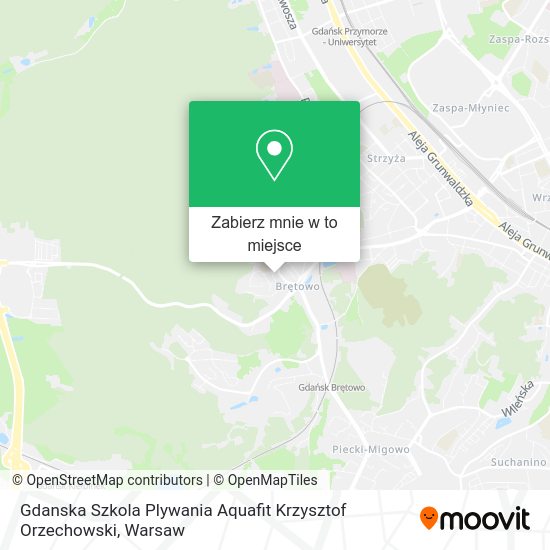 Mapa Gdanska Szkola Plywania Aquafit Krzysztof Orzechowski