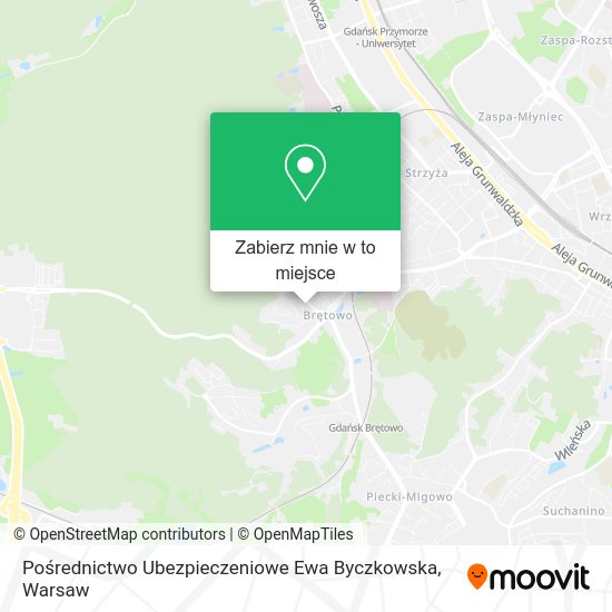 Mapa Pośrednictwo Ubezpieczeniowe Ewa Byczkowska