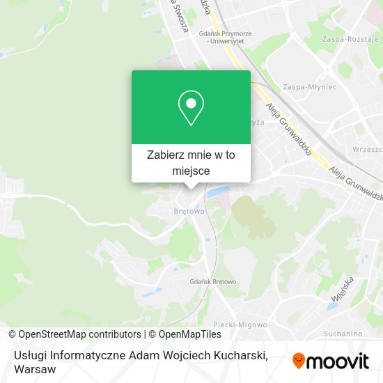 Mapa Usługi Informatyczne Adam Wojciech Kucharski