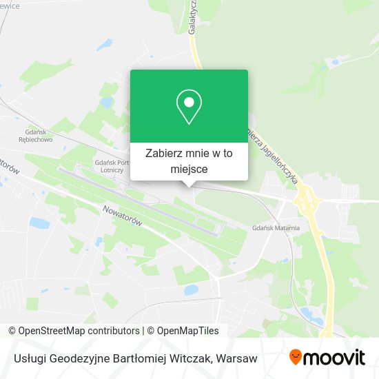 Mapa Usługi Geodezyjne Bartłomiej Witczak