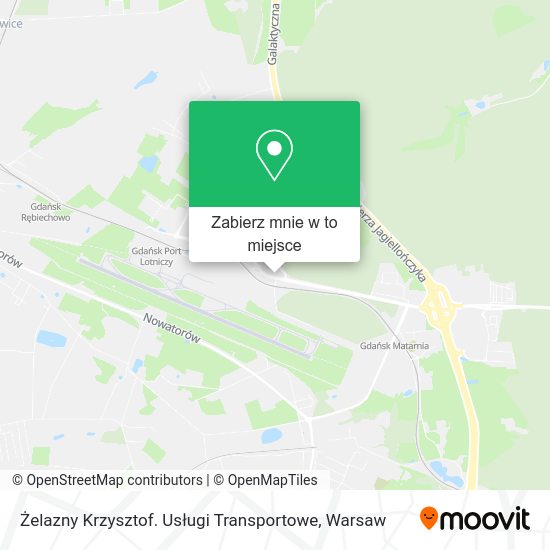 Mapa Żelazny Krzysztof. Usługi Transportowe