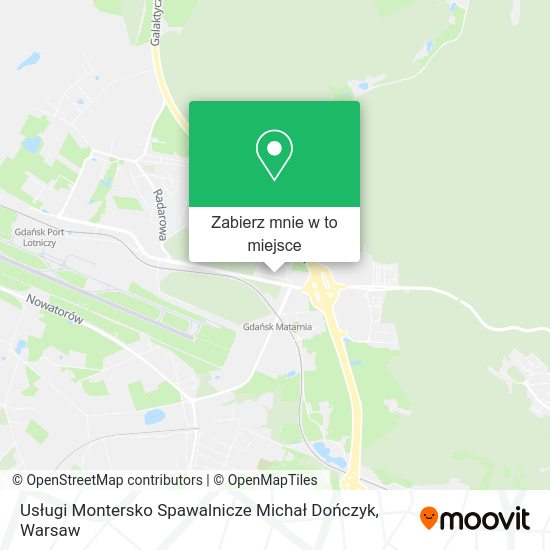 Mapa Usługi Montersko Spawalnicze Michał Dończyk