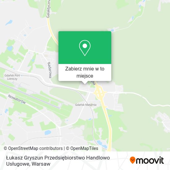 Mapa Łukasz Gryszun Przedsiębiorstwo Handlowo Usługowe