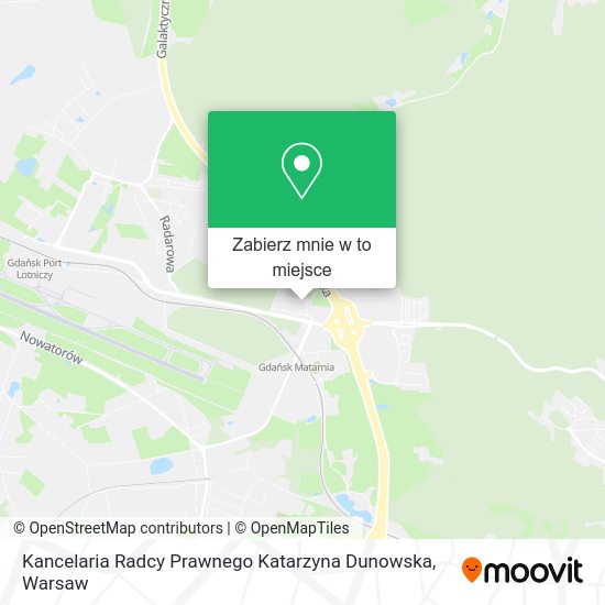 Mapa Kancelaria Radcy Prawnego Katarzyna Dunowska