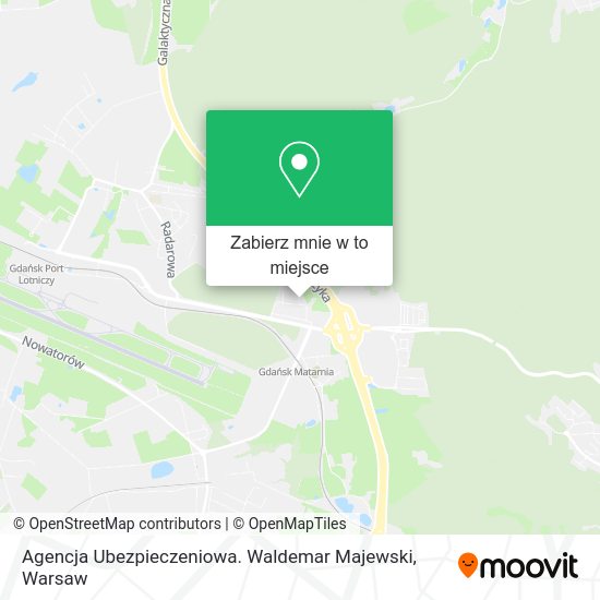 Mapa Agencja Ubezpieczeniowa. Waldemar Majewski