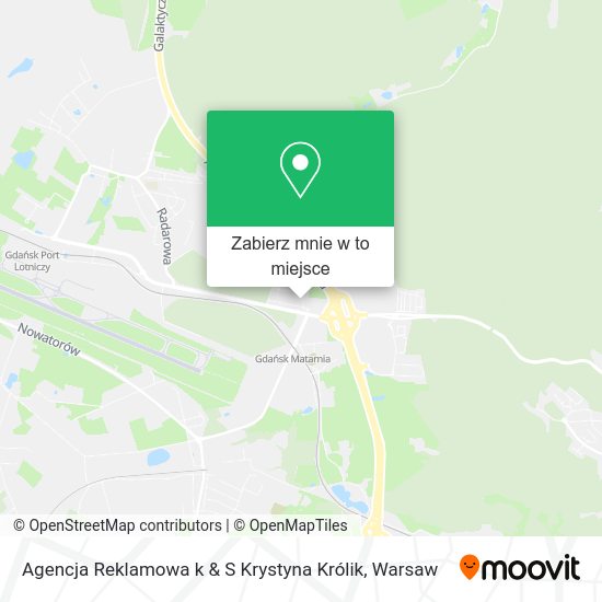 Mapa Agencja Reklamowa k & S Krystyna Królik