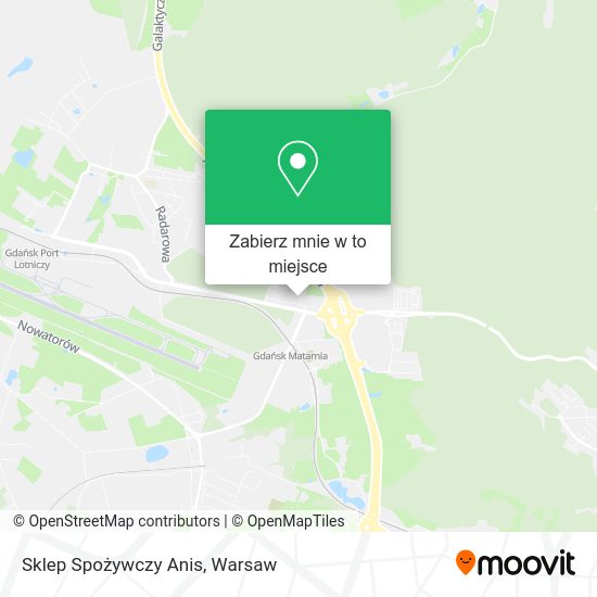 Mapa Sklep Spożywczy Anis