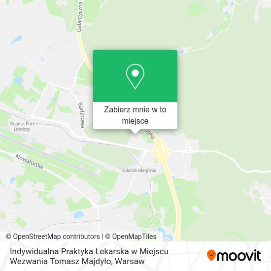 Mapa Indywidualna Praktyka Lekarska w Miejscu Wezwania Tomasz Majdyło