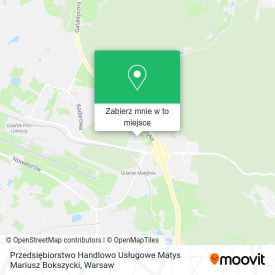 Mapa Przedsiębiorstwo Handlowo Usługowe Matys Mariusz Bokszycki