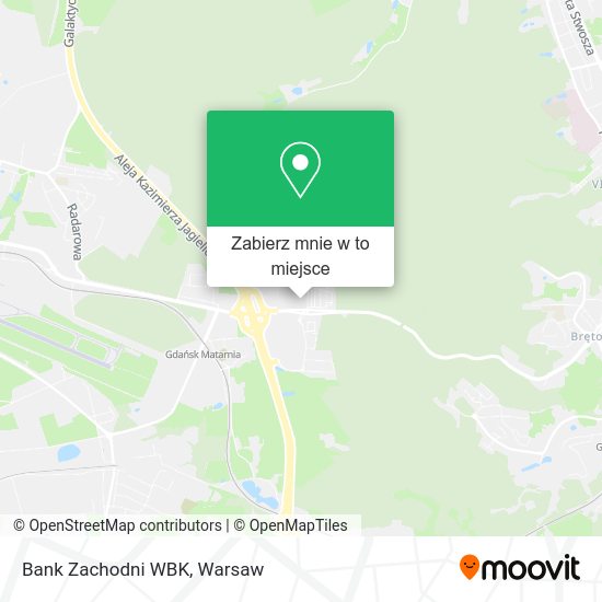 Mapa Bank Zachodni WBK