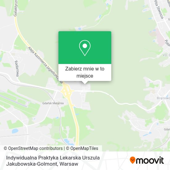 Mapa Indywidualna Praktyka Lekarska Urszula Jakubowska-Golmont