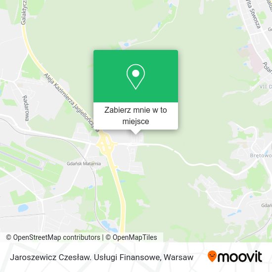 Mapa Jaroszewicz Czesław. Usługi Finansowe