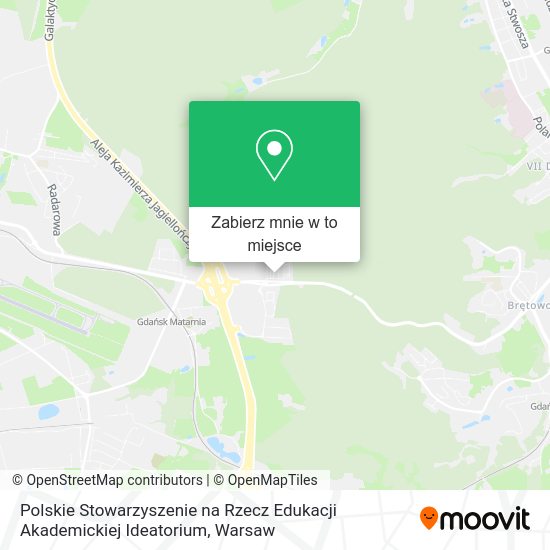 Mapa Polskie Stowarzyszenie na Rzecz Edukacji Akademickiej Ideatorium