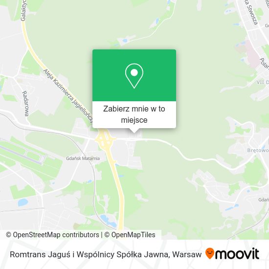 Mapa Romtrans Jaguś i Wspólnicy Spółka Jawna