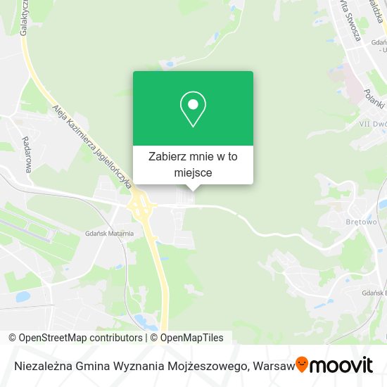 Mapa Niezależna Gmina Wyznania Mojżeszowego