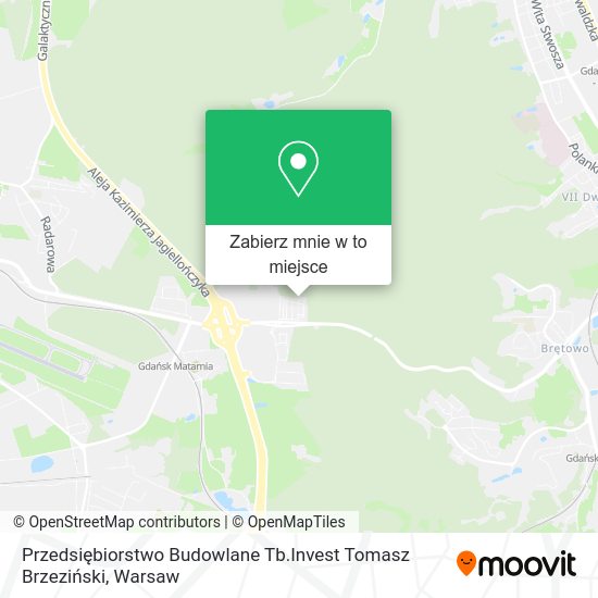 Mapa Przedsiębiorstwo Budowlane Tb.Invest Tomasz Brzeziński