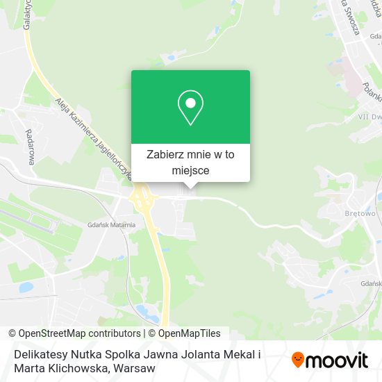 Mapa Delikatesy Nutka Spolka Jawna Jolanta Mekal i Marta Klichowska