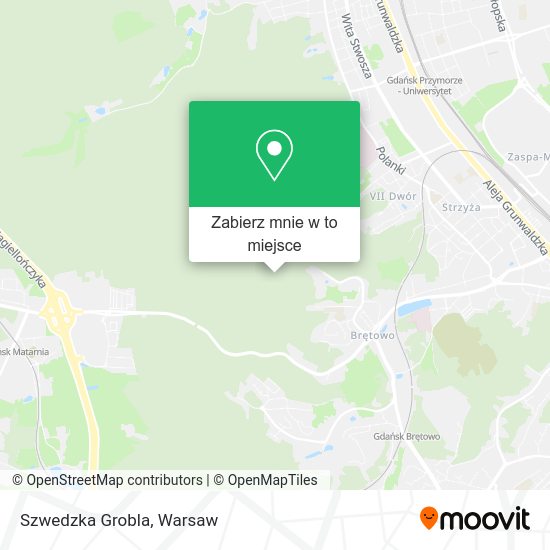 Mapa Szwedzka Grobla