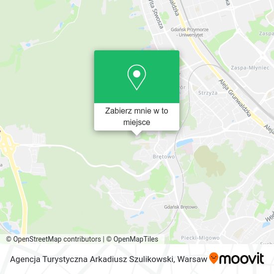 Mapa Agencja Turystyczna Arkadiusz Szulikowski