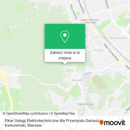 Mapa Elkar Usługi Elektrotechniczne dla Przemysłu Dariusz Karkosiński