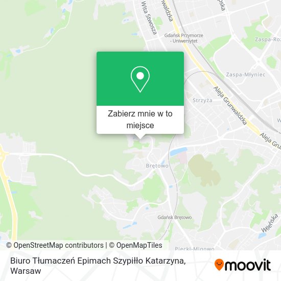 Mapa Biuro Tłumaczeń Epimach Szypiłło Katarzyna