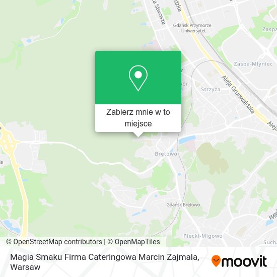 Mapa Magia Smaku Firma Cateringowa Marcin Zajmala