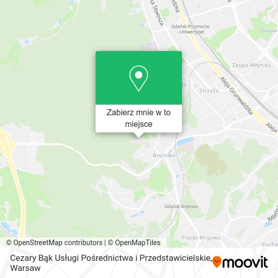 Mapa Cezary Bąk Usługi Pośrednictwa i Przedstawicielskie