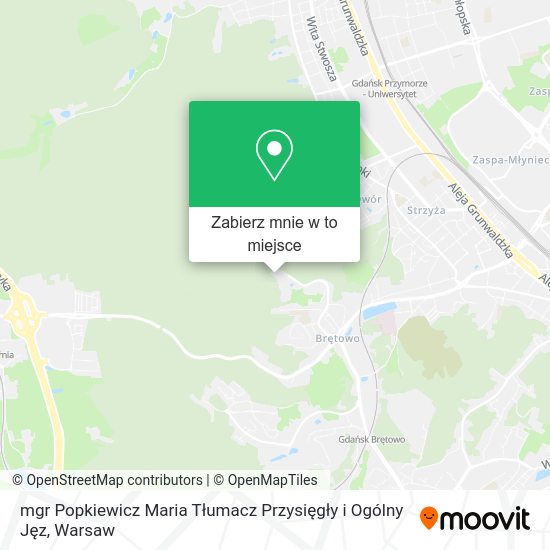 Mapa mgr Popkiewicz Maria Tłumacz Przysięgły i Ogólny Jęz