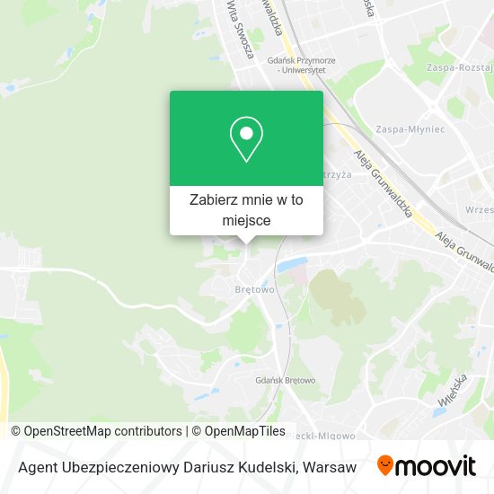 Mapa Agent Ubezpieczeniowy Dariusz Kudelski