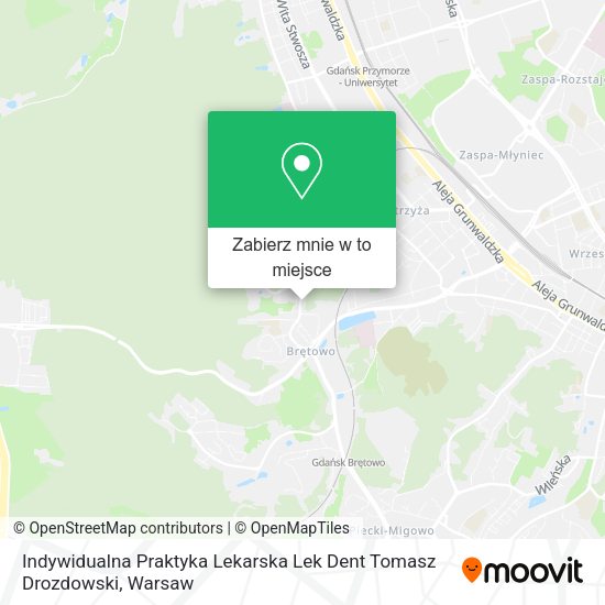 Mapa Indywidualna Praktyka Lekarska Lek Dent Tomasz Drozdowski